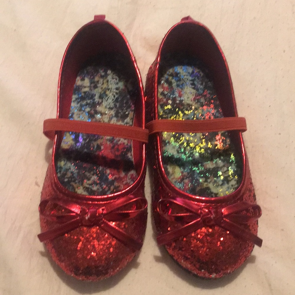 Red Glitter Shoes